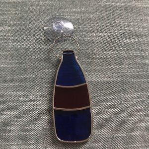 Tiffany Stained Glass Collectors Vintage Glass Sun Catcher “Bottle”